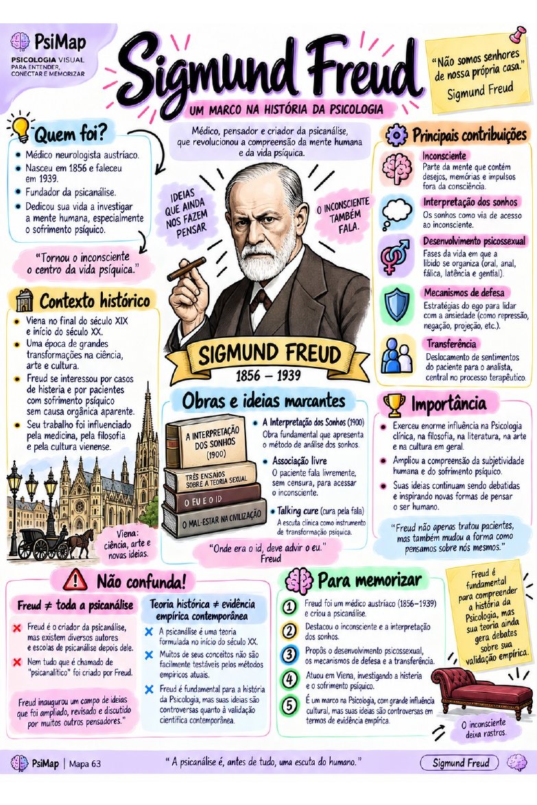 Mapa sobre Sigmund Freud