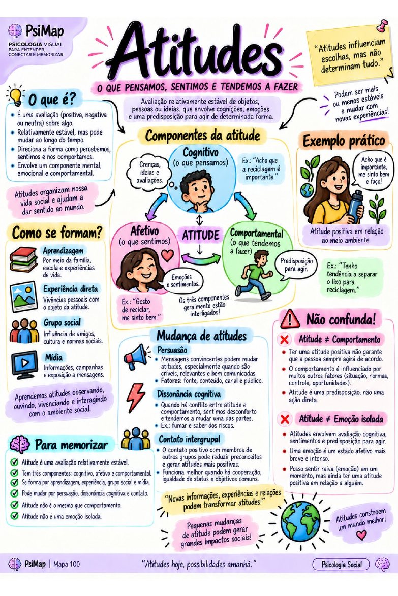 Página interna do PsiMap sobre Atitudes
